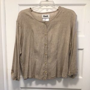 FLAX Linen jacket M